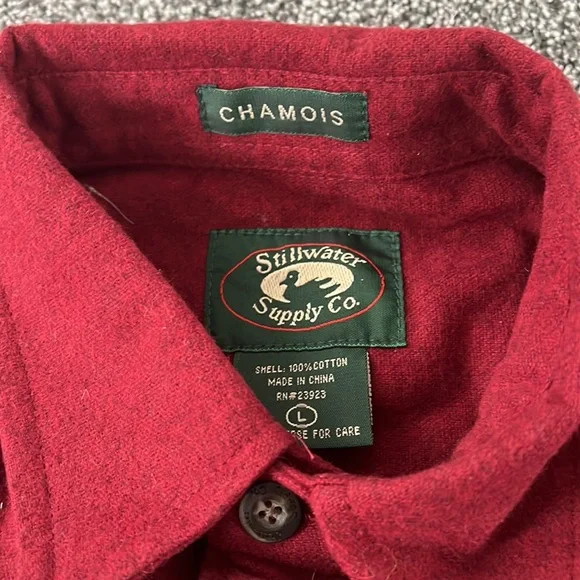NWT Stillwater Supply Co men’s chamois shirt button up heavy work farm hunting - Picture 3 of 3